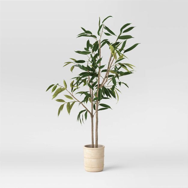 Artificial Large Ficus Longifolia Tree in Pot Green - Threshold™ designed with Studio McGee | Target