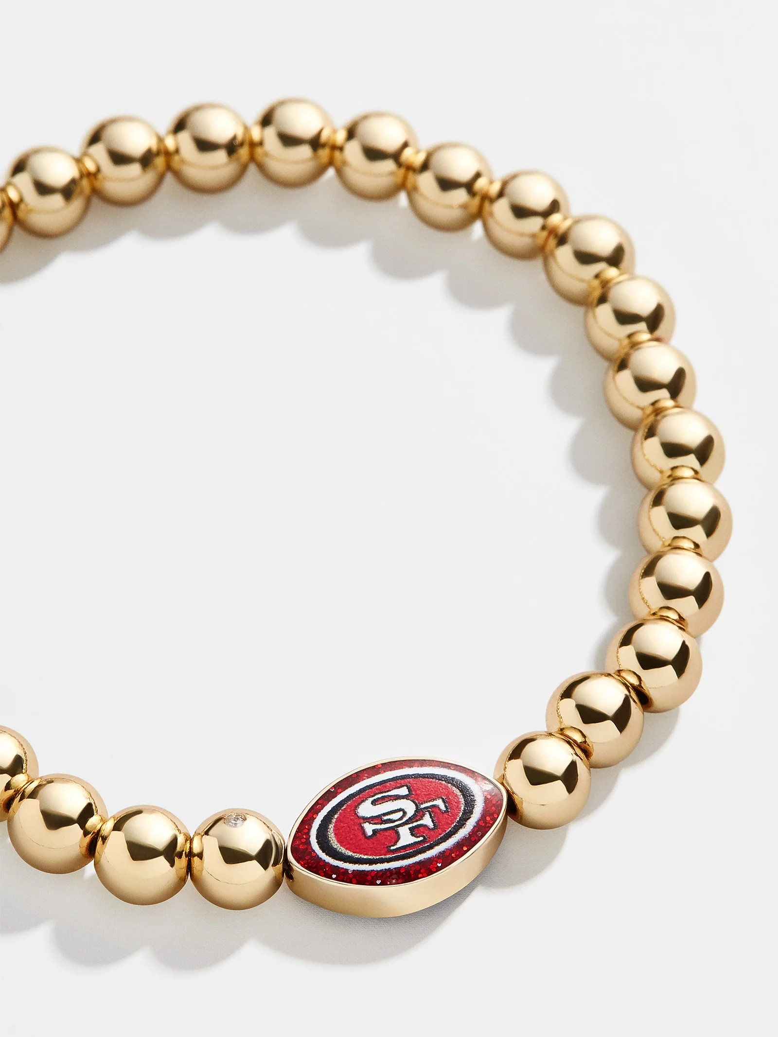 San Francisco 49ers NFL Gold Pisa Bracelet | BaubleBar (US)