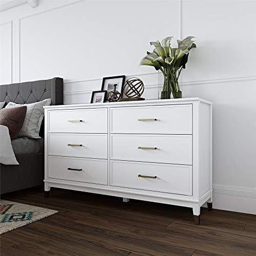 CosmoLiving Westerleigh 6 Drawer Dresser, White | Amazon (US)