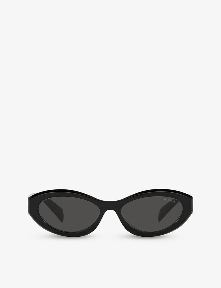 PR 26ZS irregular-frame branded-arm acetate sunglasses | Selfridges