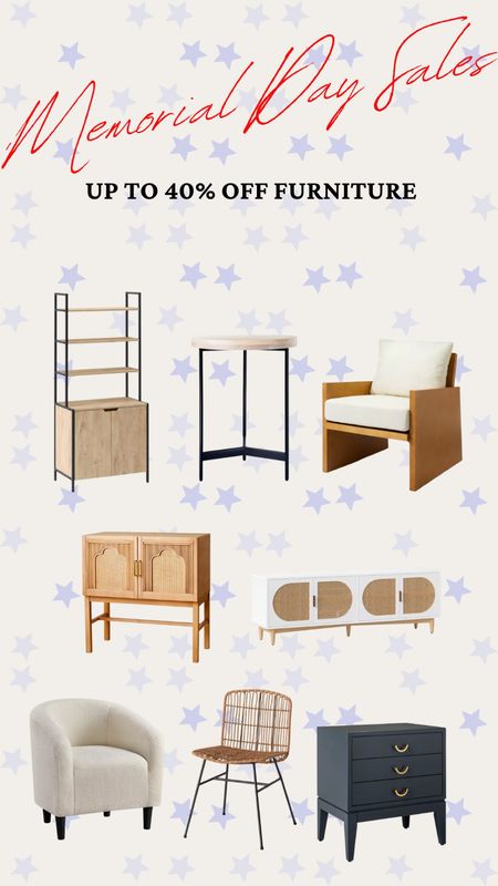 Memorial Day sales! 40% off furniture including accent chairs, side tables, book cases and more!

dresser, console table, buffet table, accent furniture 


#LTKsalealert #LTKSeasonal #LTKhome