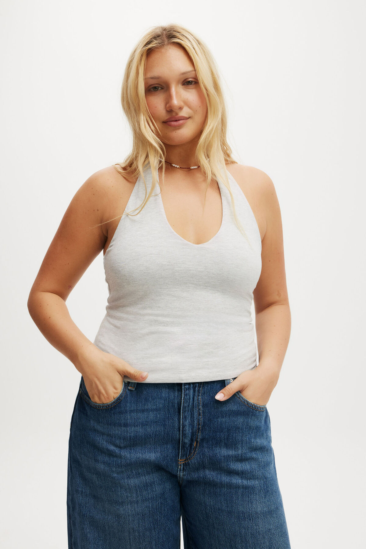 All Day V Neck Halter | Cotton On (ANZ)