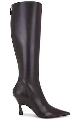 Stella McCartney Elsa Knee High Boot in Chocolate | FWRD 
