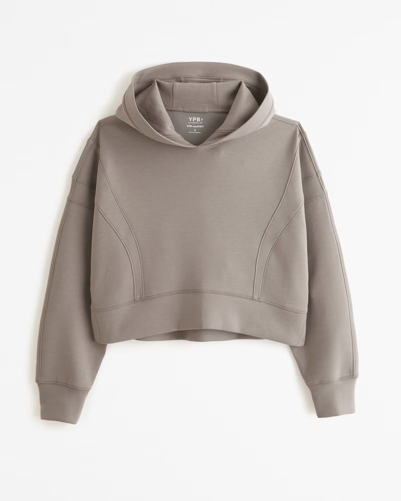 Abercrombie & Fitch Women's YPB neoKNIT Wedge Popover Hoodie in Oat - Size XL | Abercrombie & Fitch (US)