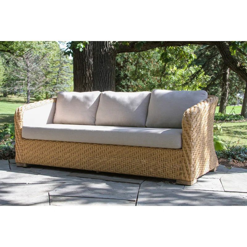 Edicott 80'' Wicker Outdoor Sofa | Wayfair North America