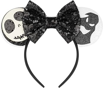 YUNISS Minnie Mickey Ears Headbands,Sequin Mouse Ears for Women Girls Princess Dress Accessories ... | Amazon (US)