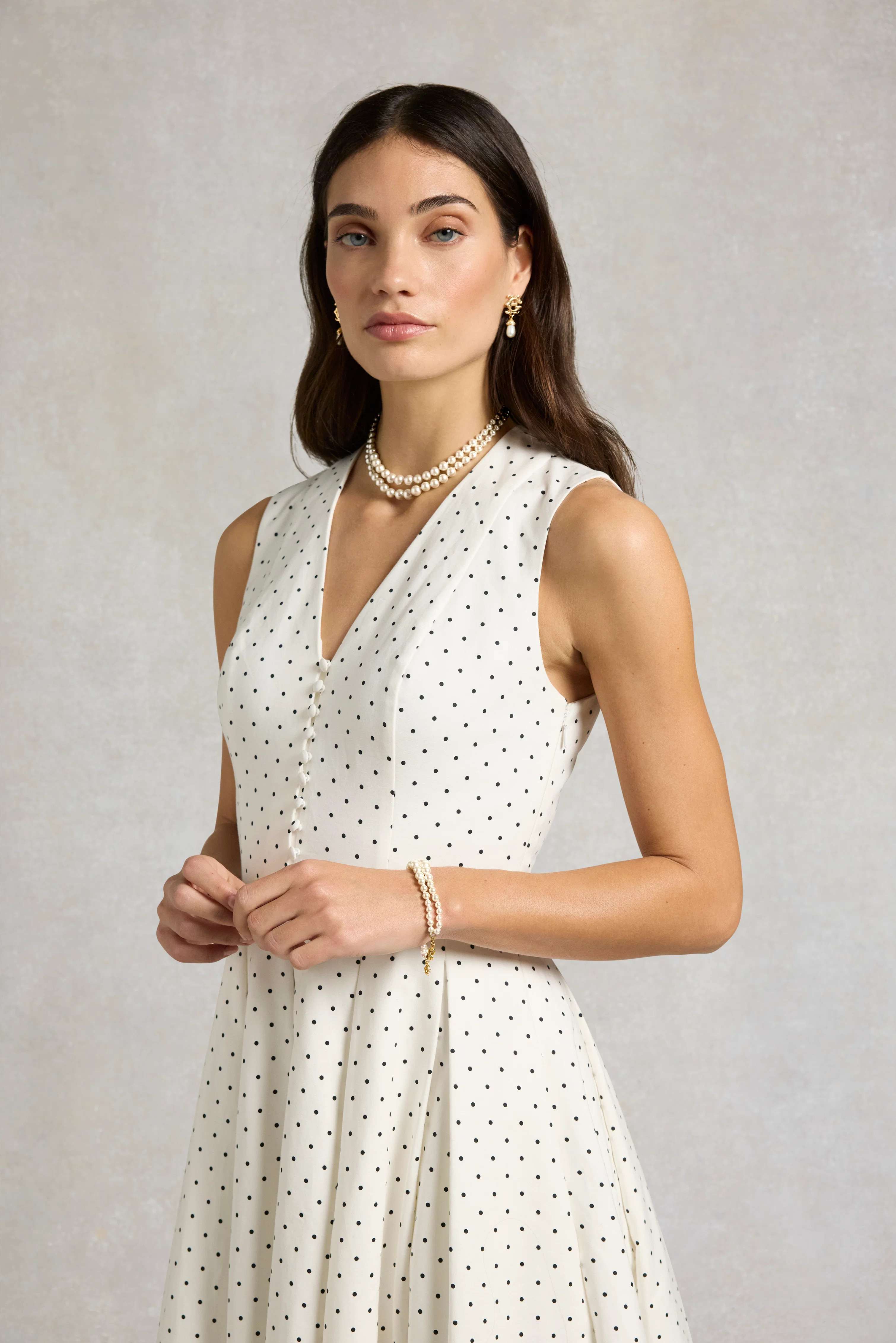 2 Layer Pearl Bracelet (Champagne Pearl) | Holland Cooper