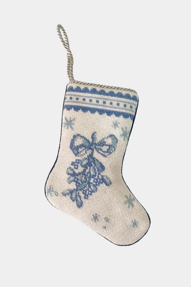 Limited Edition: Pearly Gates Designs: Mistletoe Magic in Toile | Bauble Stockings