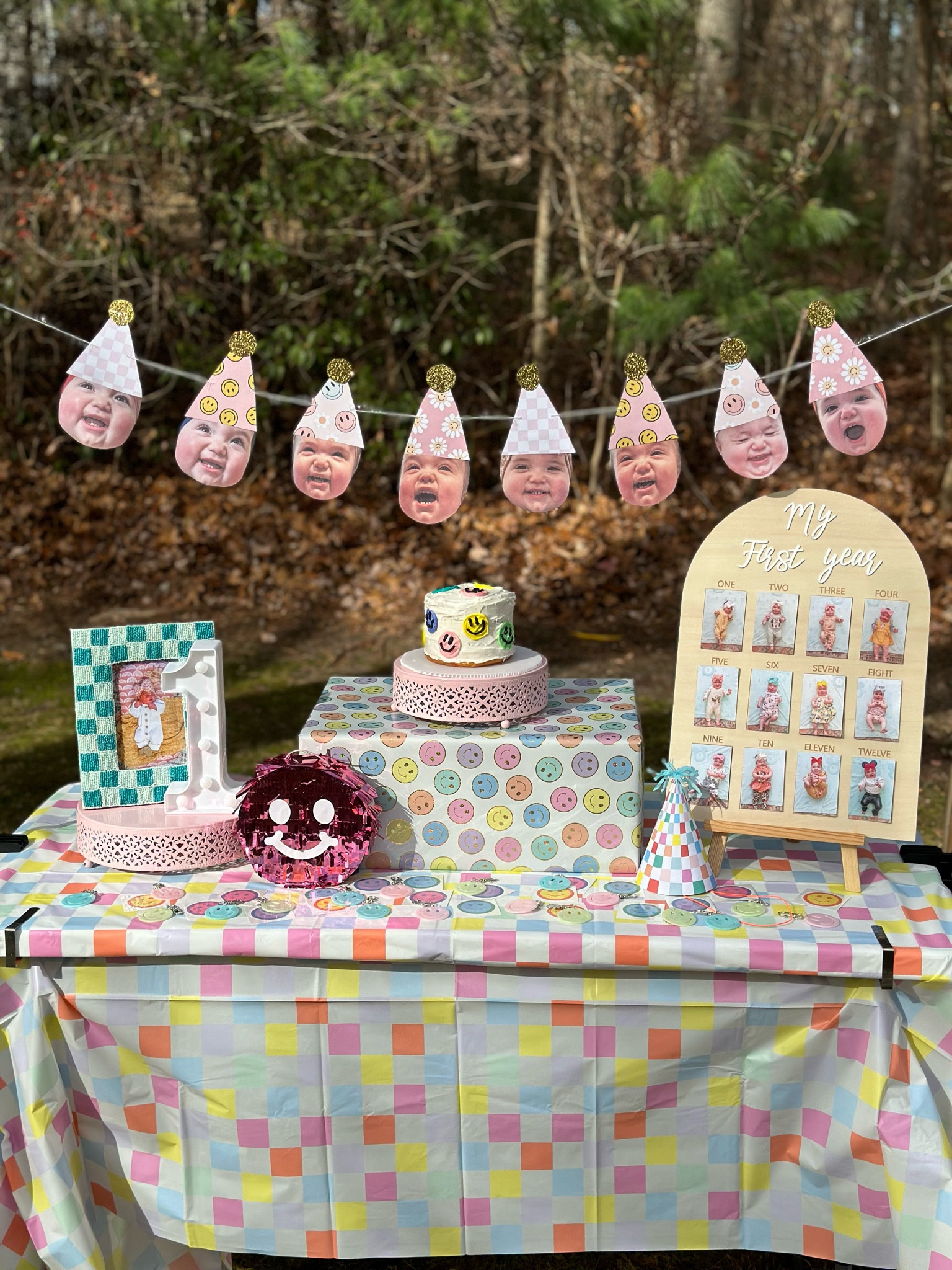 ONE happy girl birthday party decor

Most of the decor is from Hobby Lobby! I just can’t link it on here - so check out their site “preppy patchwork” or local store

#LTKGiftGuide #LTKBaby #LTKParties