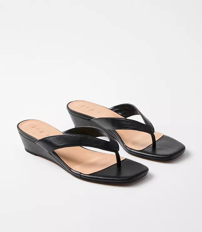 Mini Wedge Thong Sandals | LOFT
