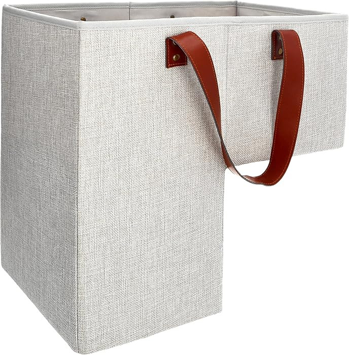 SAM AND MABEL Stair Baskets for Carpeted and Wooden Stairs – 16”L x 10”W x 16”H Foldable ... | Amazon (US)