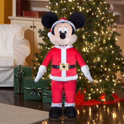Disney 4-ft Mickey Mouse Musical Animatronic Christmas Decoration | Lowe's