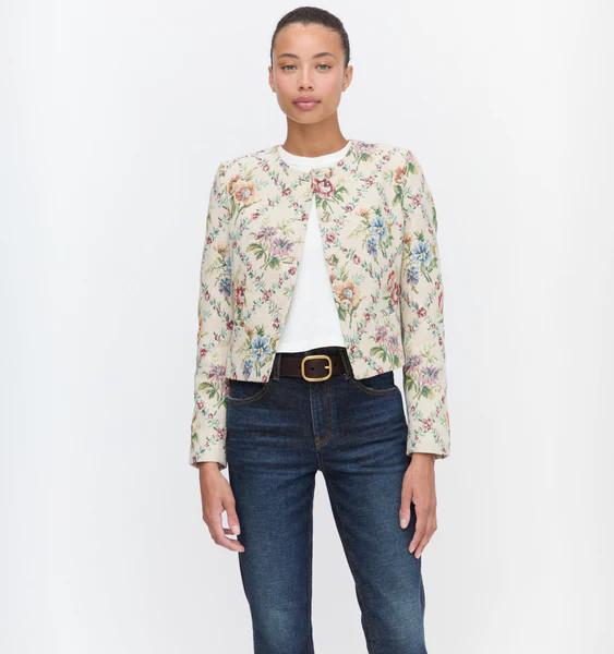 The Virginia Jacket - Tapestry Trellis Brocade | Hill House Home US