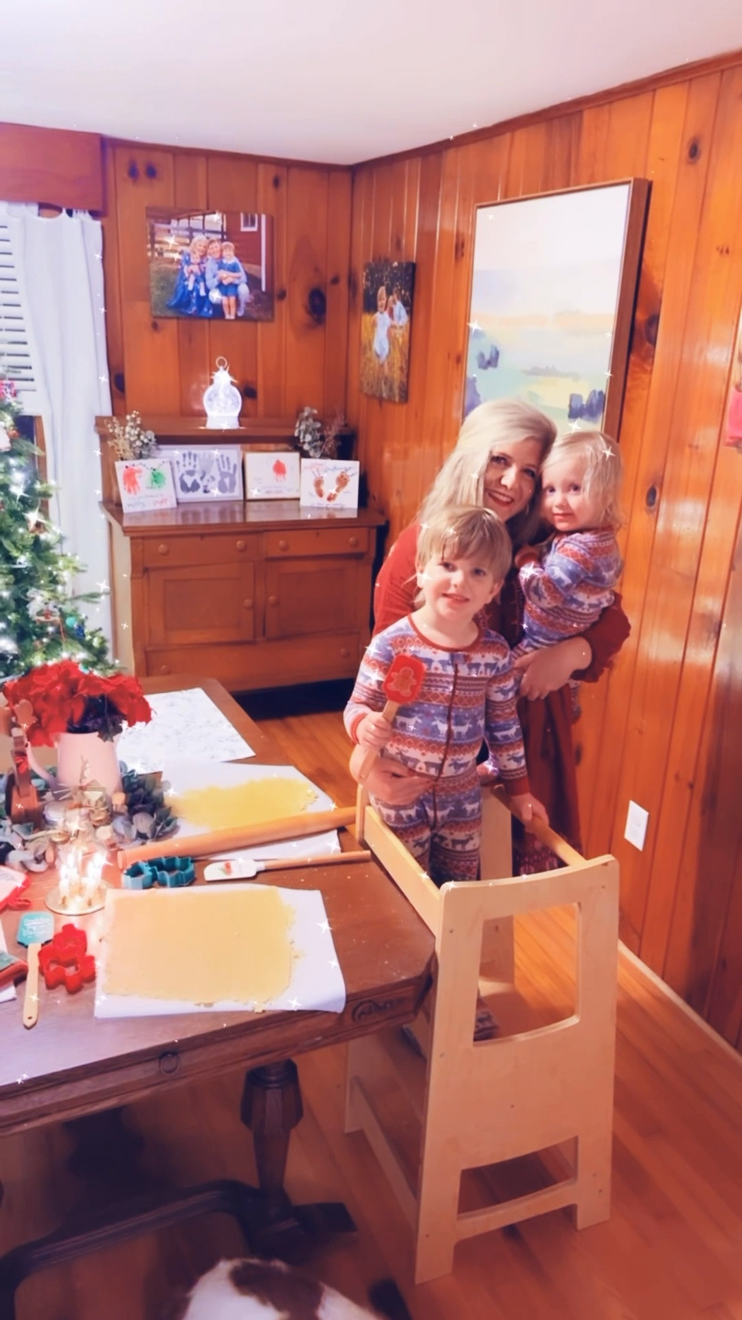 Oh what FUN we have had tonight making homemade Christmas cookies 🎄🍪 with our little Santa cuties!! 🤱🎅🏻👶🏼 Making the yummiest sugar cookie dough (& icing! 🧁) from scratch 🥣, baking and decorating ✨ with allllll the sprinkles hehe 🤭 to share some yummy holiday treats 😋 with our CBS Bible Study Group 💒  (& preschool class for J 🍎) tomorrow 🫶🏽 as well as deliver to family and friends!! 🎁 I just know these are the holiday traditions and memories we will always look back on with our sweet family!! ❤️💚 #christmascookiebaking #christmasbaking 

#LTKKids #LTKmomlife #LTKHoliday