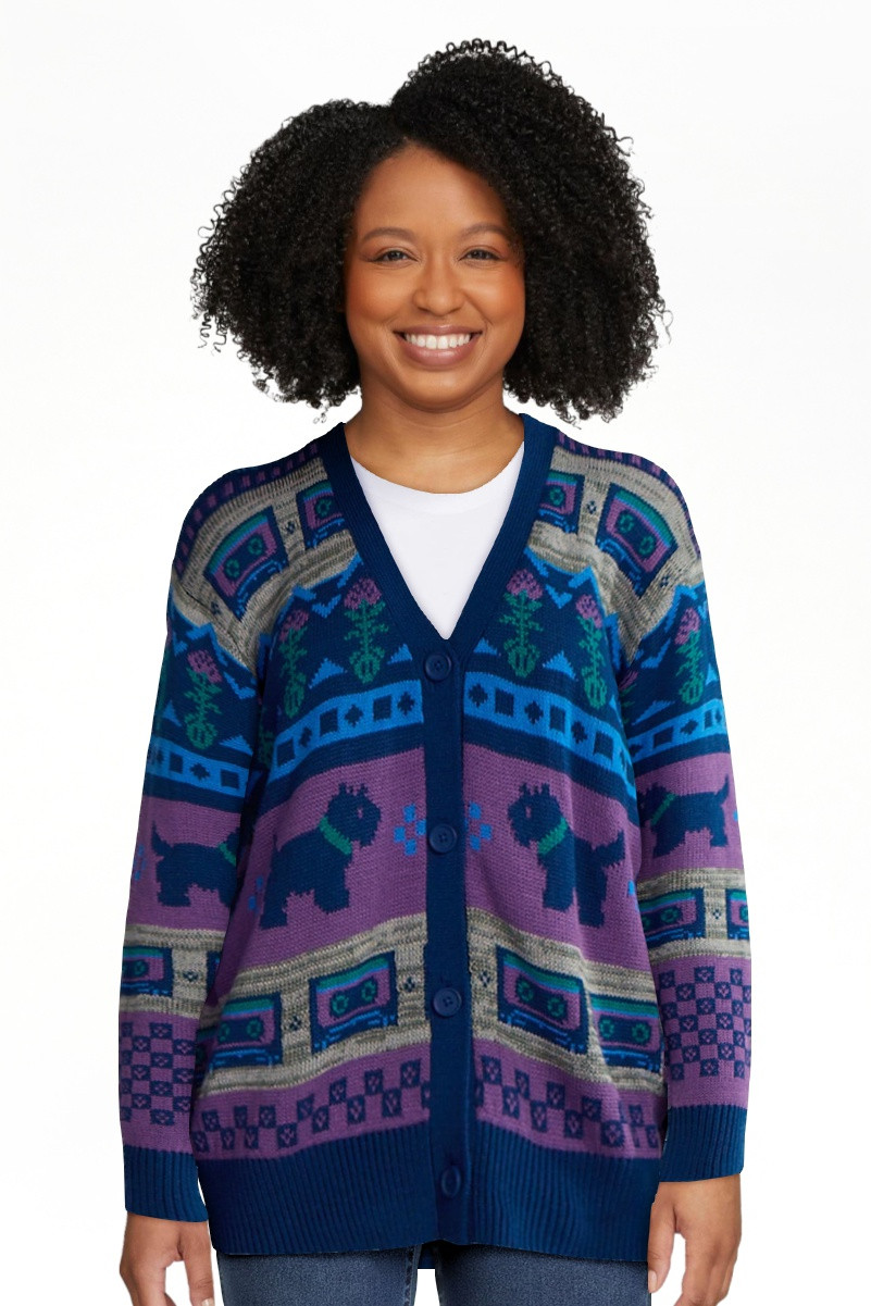 Netflix Stranger Things Slouchy Cardigan from No Boundaries, Women’s and Women’s Plus | Walmart (US)