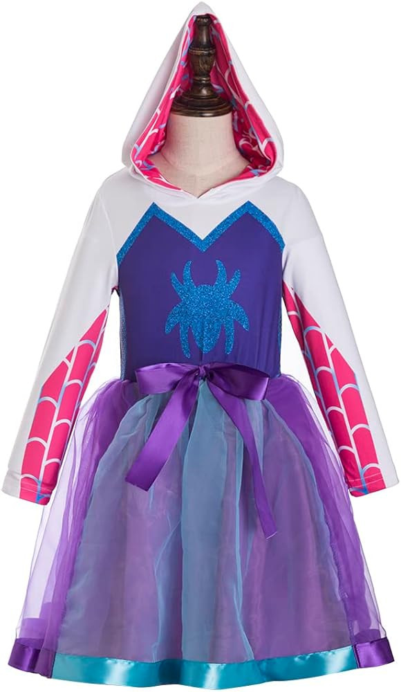 Amazon.com: Ruikajia Spider Gwen Inspired Costume, Ghost Spider Hoodie, Spider Gwen Cosplay, Hall... | Amazon (US)