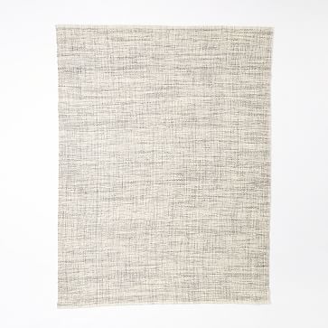 Mid-Century Heathered Basketweave Wool Rug | West Elm (US)