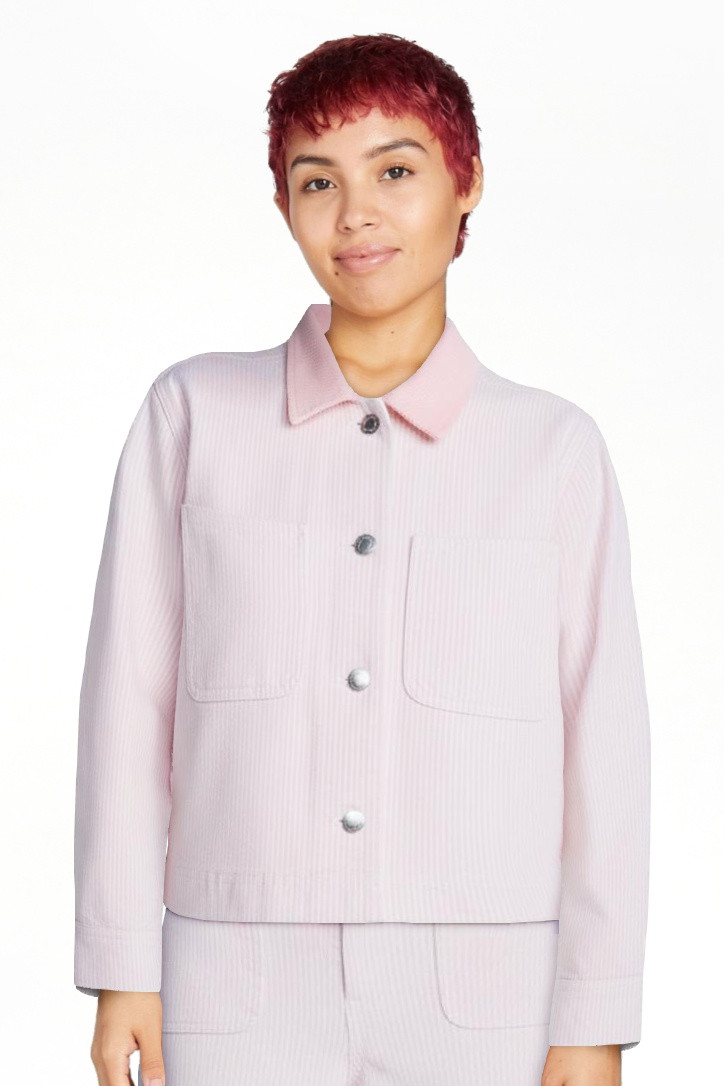 Free Assembly Women's Cropped Cotton Chore Jacket, Sizes XS-XXL | Walmart (US)