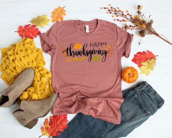 Happy Thanksgiving Shirtthanksgiving Family - Etsy | Etsy (US)
