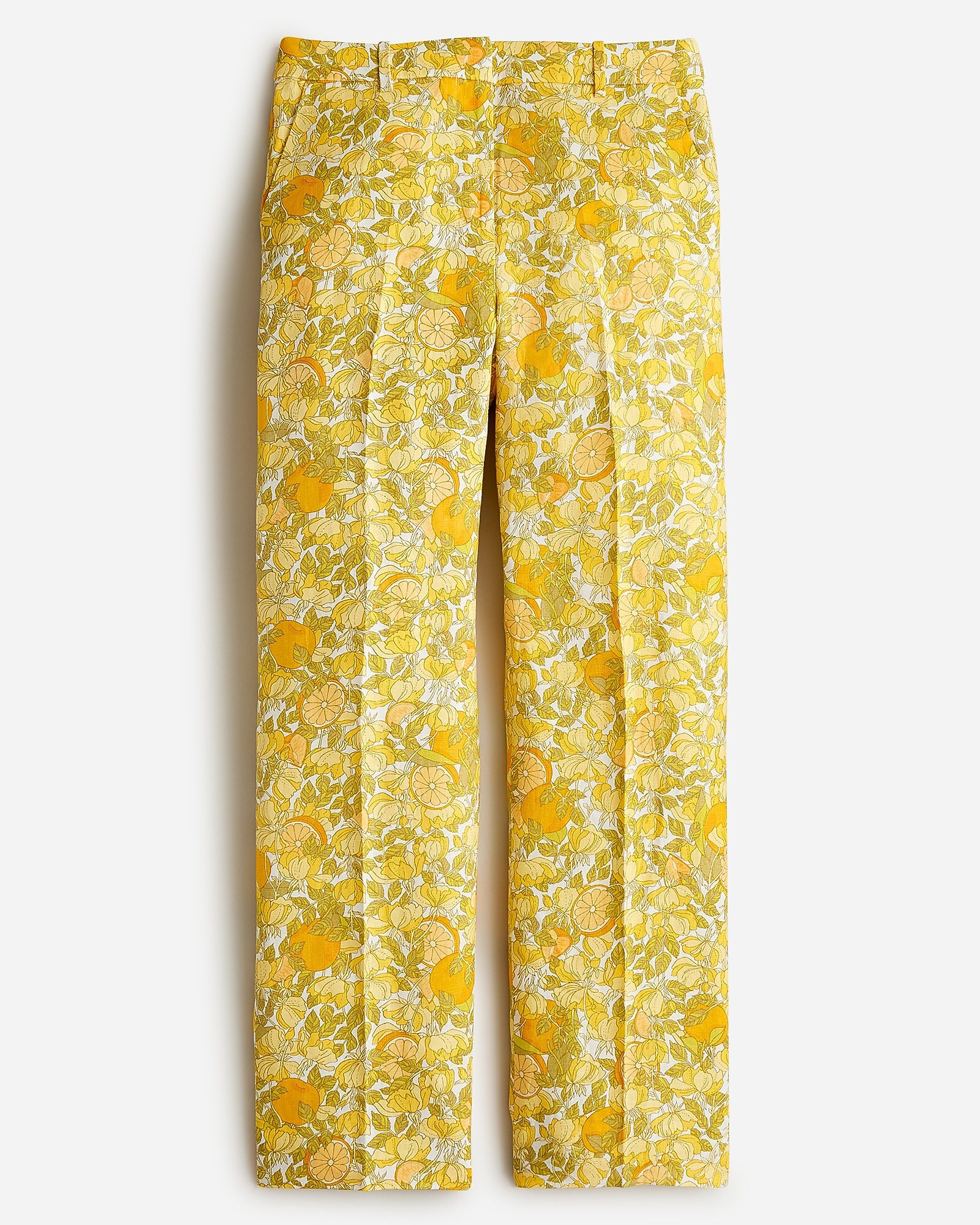 Ingrid linen pant in limone print | J. Crew US