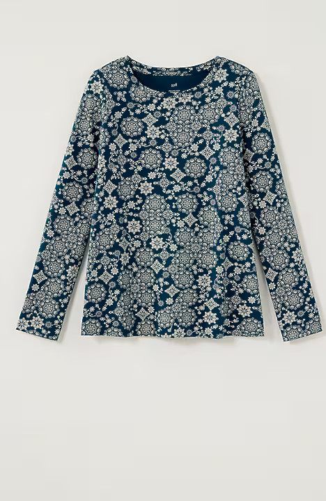 Pima Long-Sleeve Crew-Neck Tee | J. Jill