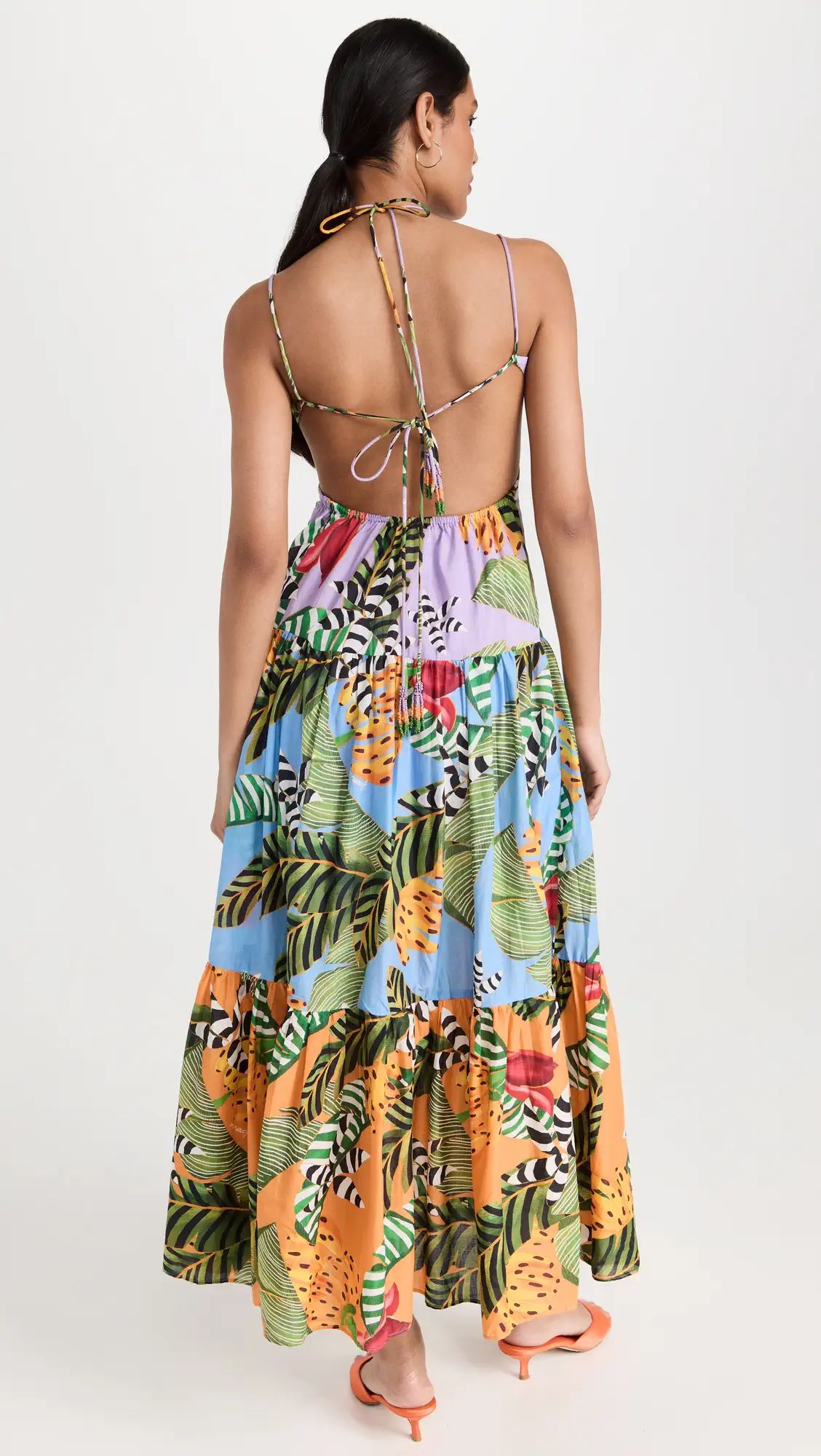 FARM Rio Mixed Striped Bananas Maxi Dress | Shopbop | Shopbop