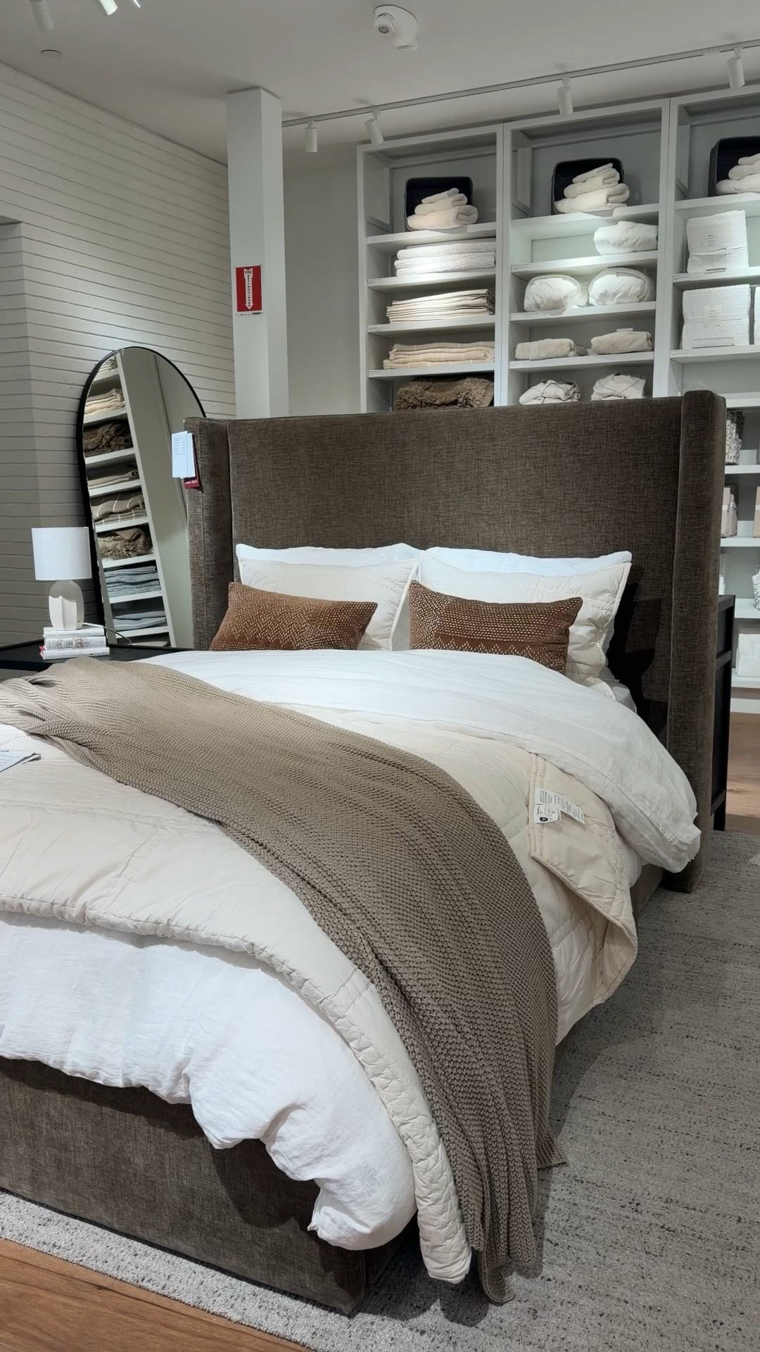 Luxe bedroom inspiration! 😍 The Arden Shelter Bed from Crate & Barrel is such a beautiful statement piece with its plush velvet upholstery and oversized shelter silhouette. ✨ Paired with cozy layers and neutral bedding, it creates that warm, sophisticated bedroom look that feels straight out of a luxury hotel! 🤍 @crateandbarrel #bedroomfurniture #bedding #bedframe

#LTKHome #LTKSaleAlert