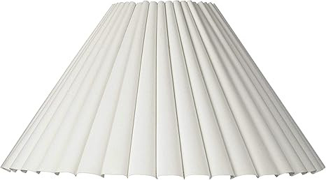 Large Box Pleat Empire Lamp Shade 7" Top x 20.5" Bottom x 10.75" High x 12.5" Slant (Spider) Repl... | Amazon (US)