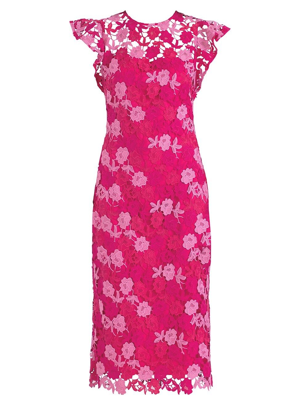 Rachel Floral Lace Midi-Dress | Saks Fifth Avenue