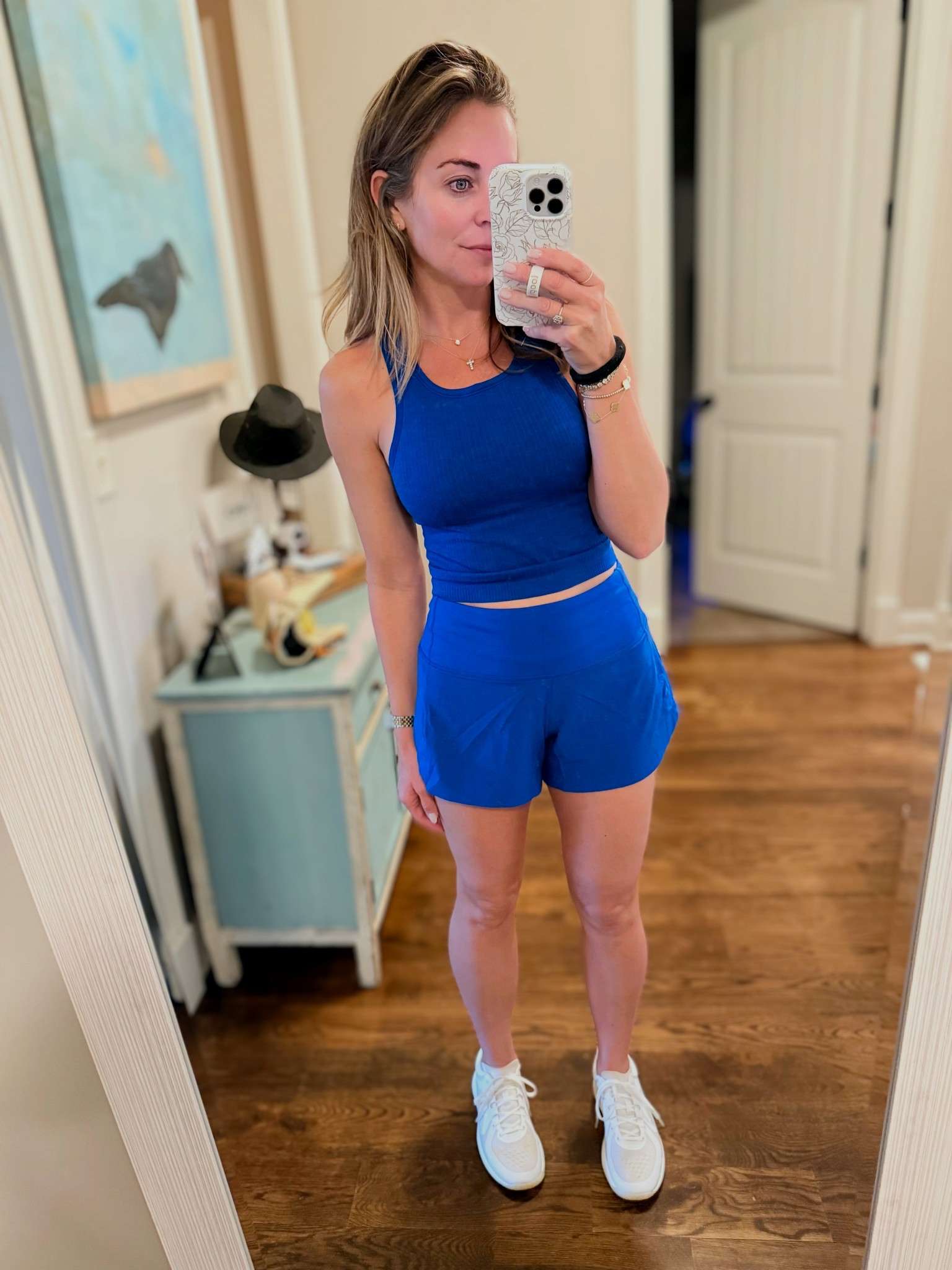 Workout set in new color 💙

#LTKOver40 #LTKActive #LTKShoeCrush