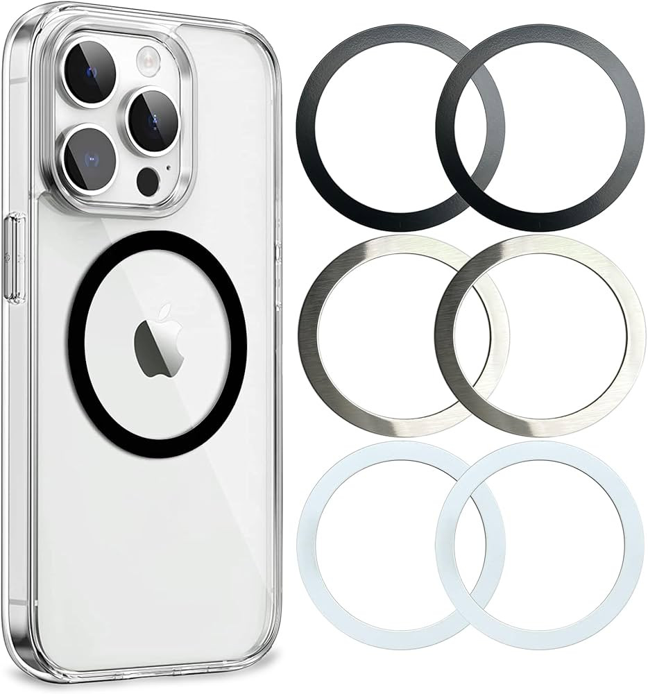 Universal Metal Rings Compatible with Magsafe Sticker,Magnetic Ring for Phone Cases & Wireless Ch... | Amazon (US)