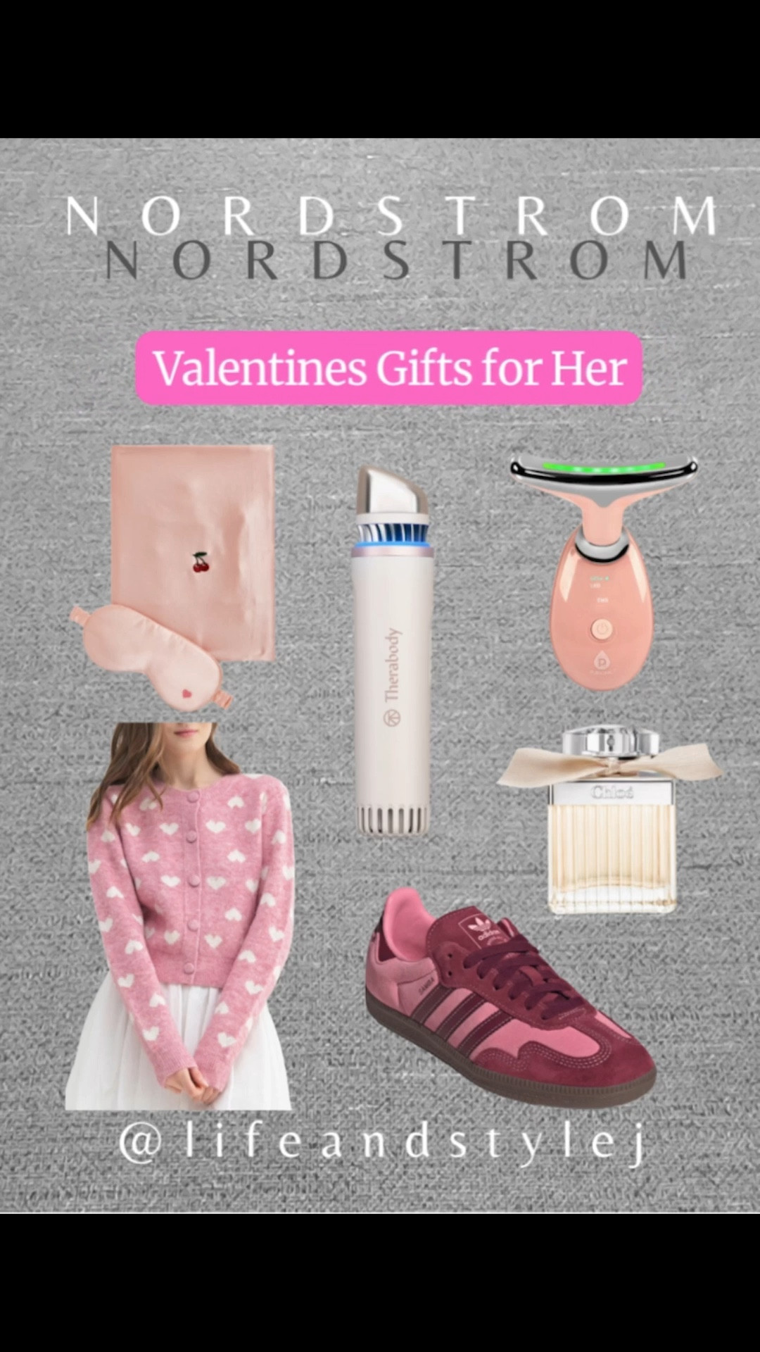 Thoughtful Valentine gifts with a soft, feminine feel. A chic mix of beauty, comfort, and style that feels timeless, ageless, and perfect for midlife gifting inspiration.
#valentinesgifts #giftideasforher #midlifefashion #agelessstyle #valentinesedit #chicgifts #beautygifts #styleinspo #nordstromfinds #lifeandstylej 

#LTKU #LTKValentine #LTKOver40