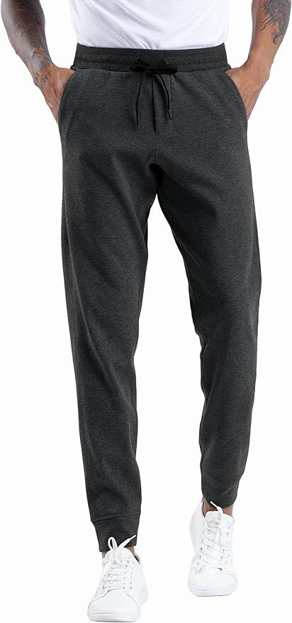 THE GYM PEOPLE Mens' Fleece Joggers Pants with Deep Pockets in Loose-fit Style | Amazon (US)
