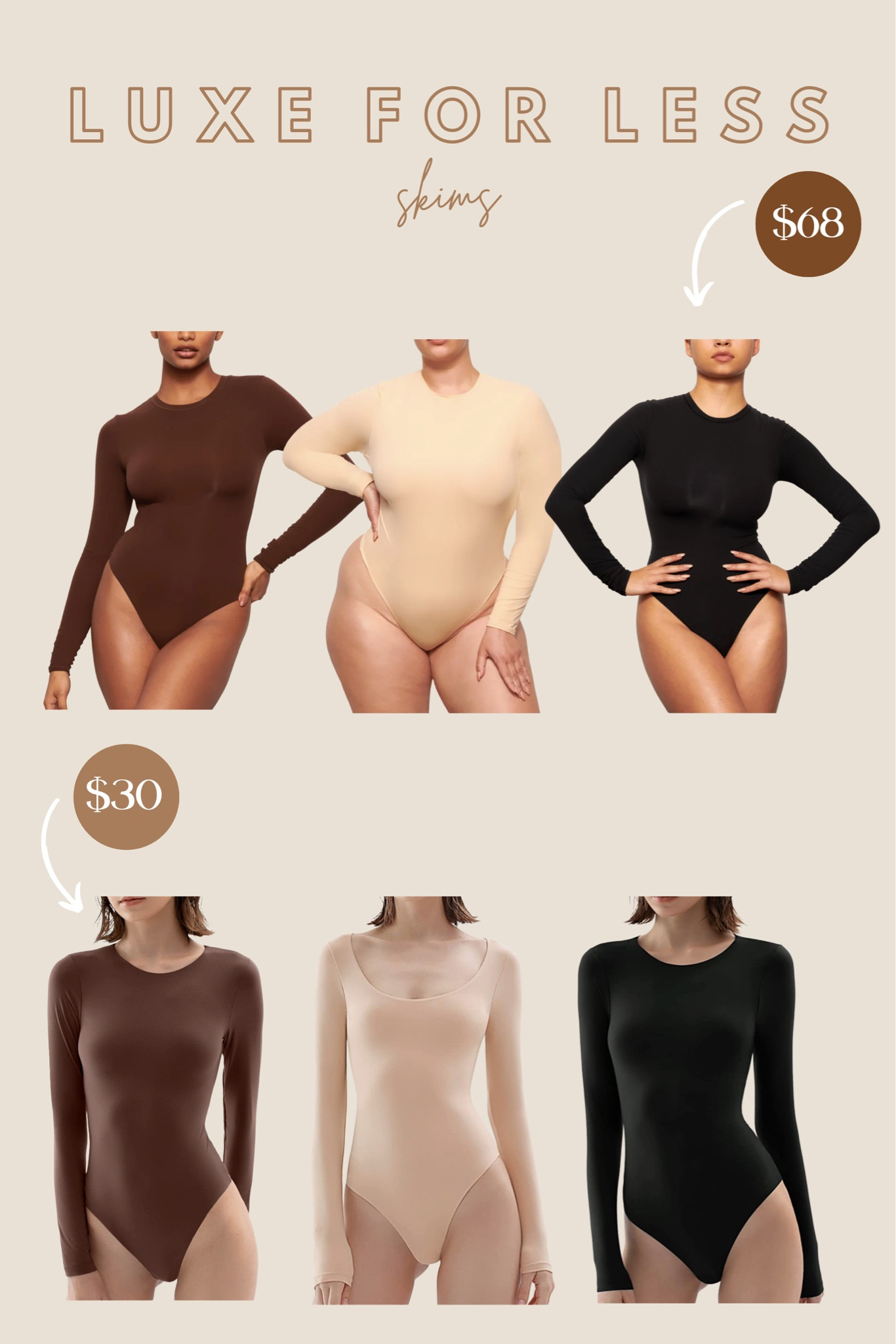 Luxe for less, look for less, Amazon find, Amazon look a like, Amazon favorites, Amazon style, skims look a line, the best body suits, mid size fashion find, affordable mid side fashion

#LTKworkwear #LTKstyletip #LTKFind