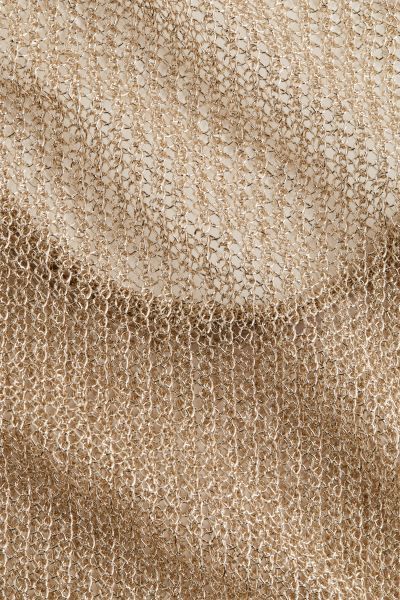 Glittery Low-back Rib-knit Dress | H&M (US + CA)
