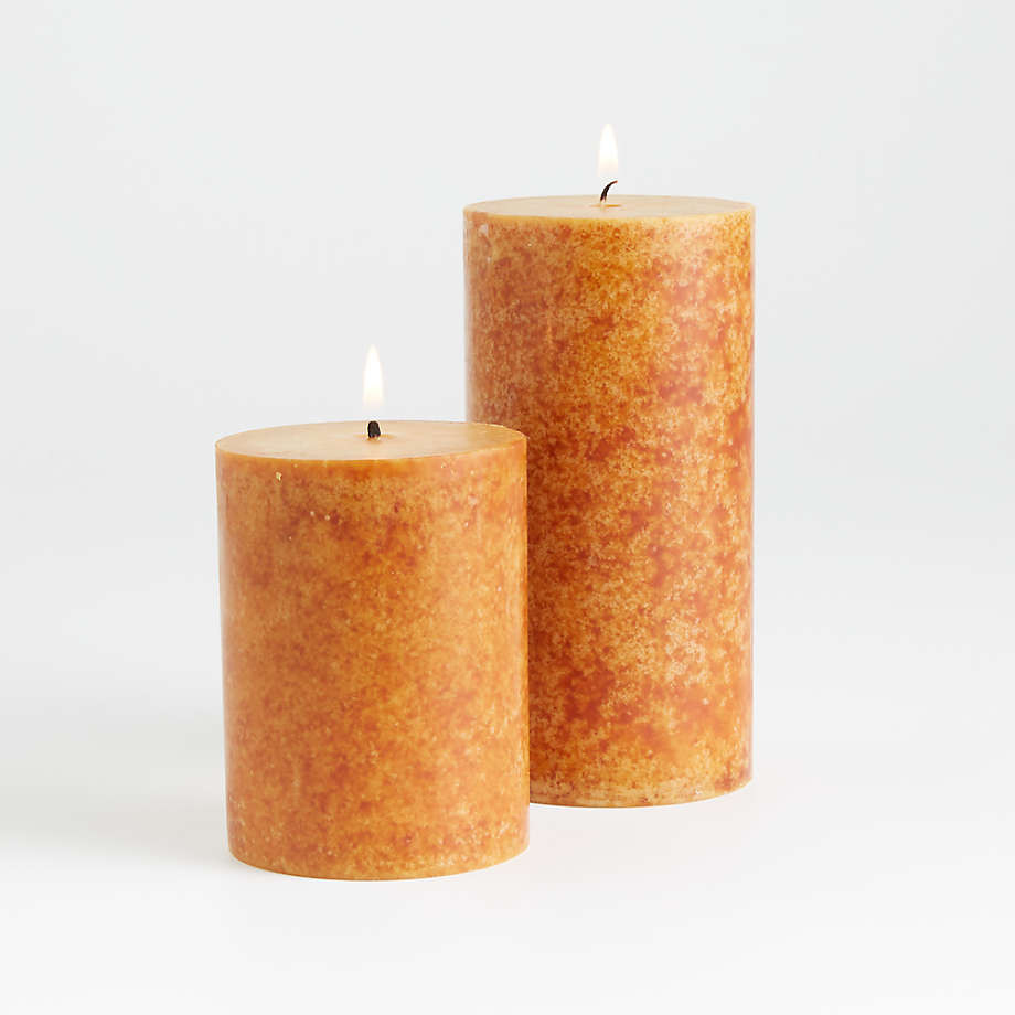 Pumpkin Color Candle 3x4 + Reviews | Crate & Barrel | Crate & Barrel