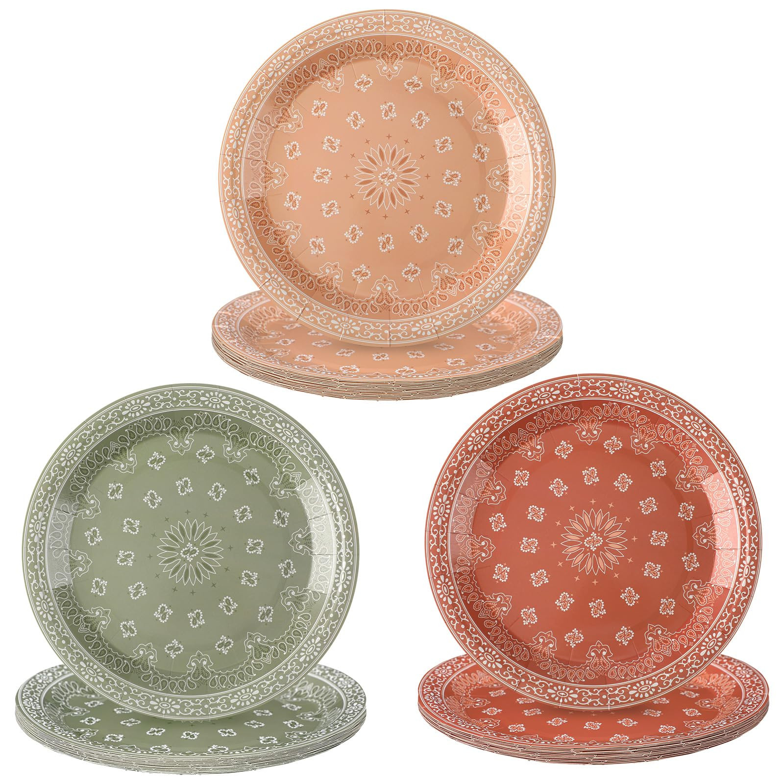 Zhehao 48 Pcs Western Party Plates 9 Inch Cowboy Cowgirl Themed Plates Western Rodeo Wild West Pa... | Amazon (US)