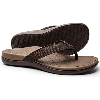 LLSOARSS Plantar Fasciitis Feet Sandal with Arch Support - Best Orthotic flip Flops for Flat Feet... | Amazon (US)
