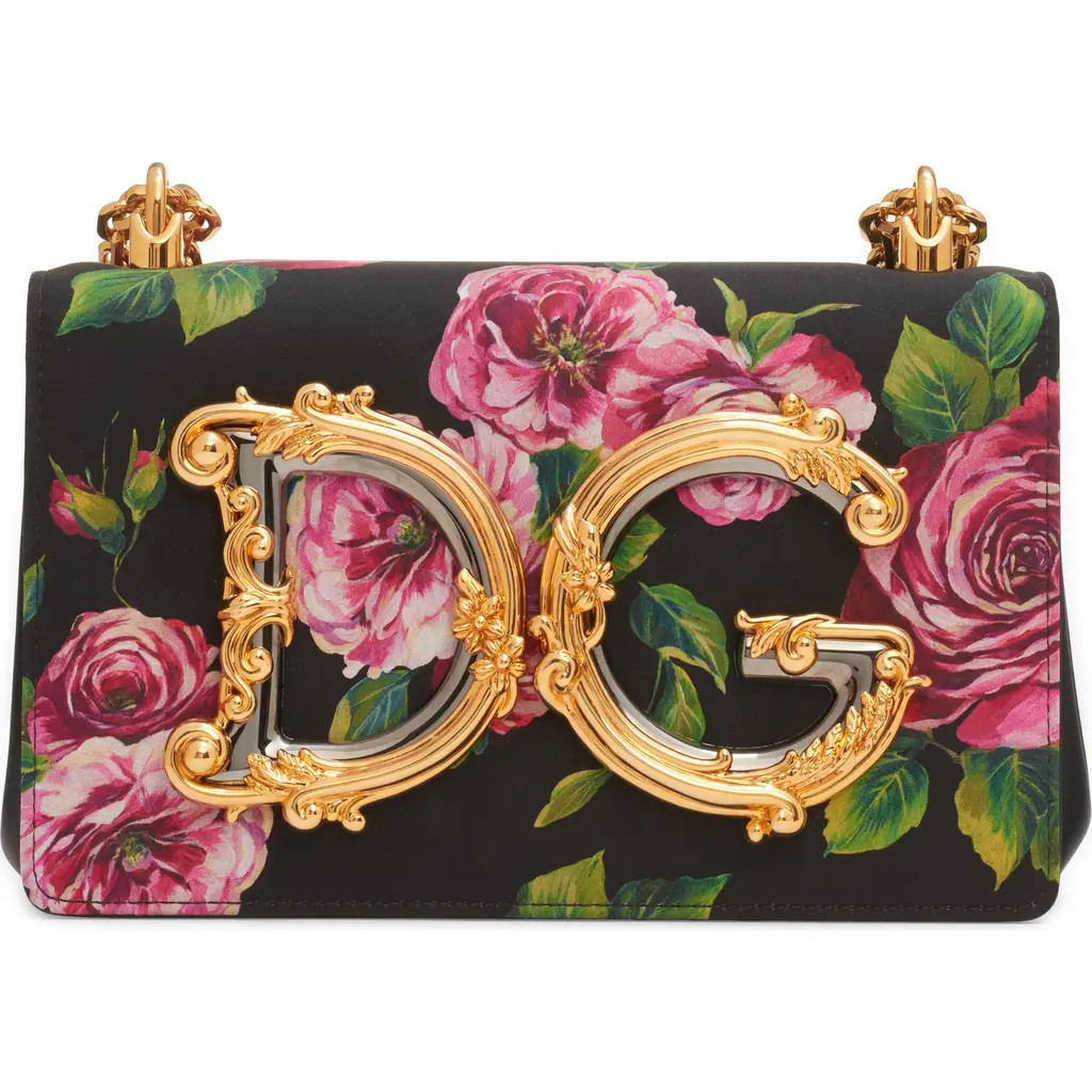 Dolce&Gabbana Medium DG Girls Crossbody Bag in Rosa Antica F.nero at Nordstrom | Nordstrom