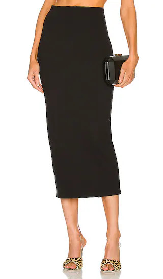 x REVOLVE Amira Midi Skirt in Black | Revolve Clothing (Global)