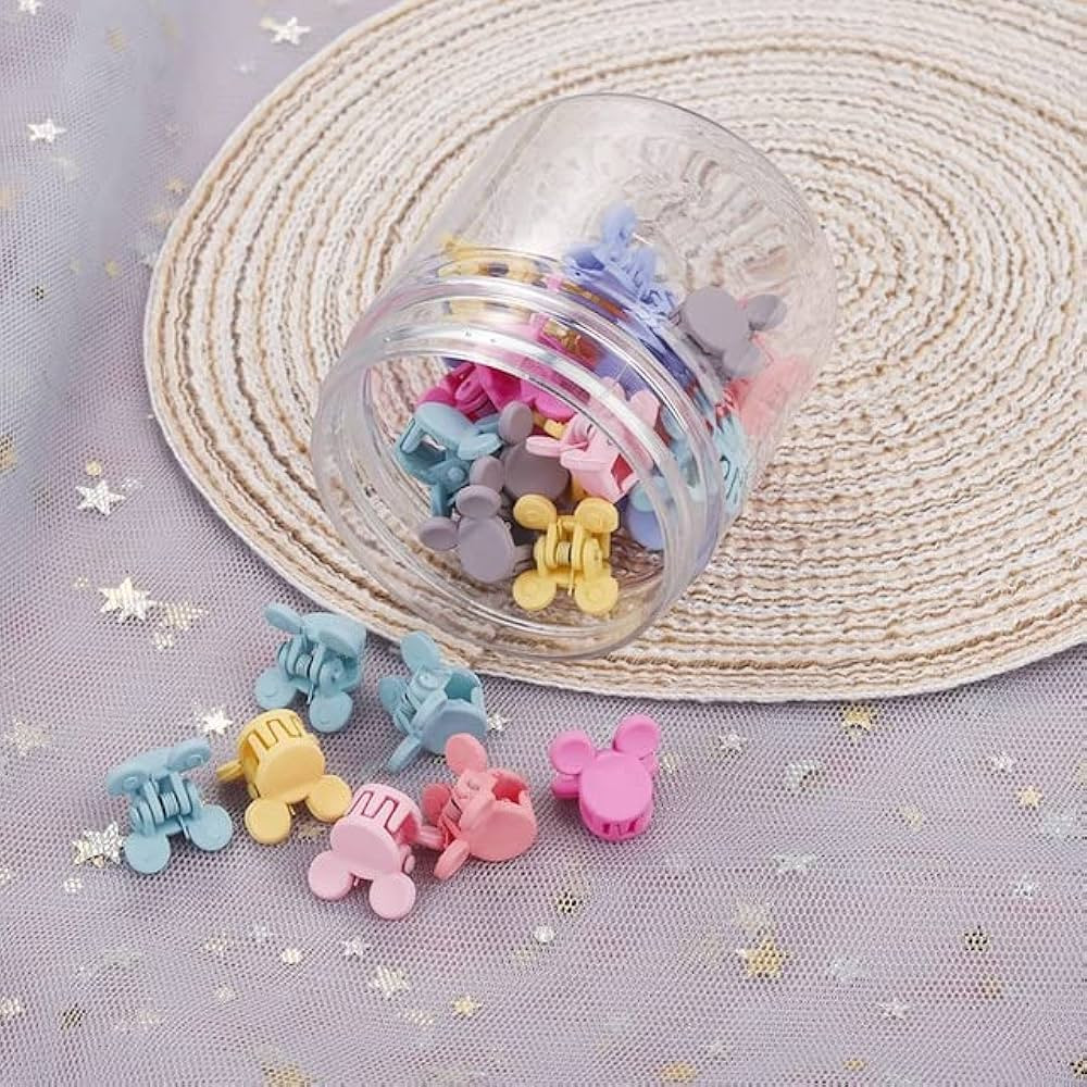 30-piece Baby Girls Hair Clip Set, Mouse Ears Hair Clips, Hair Bangs Pin, Hair Accessories Clips ... | Amazon (US)