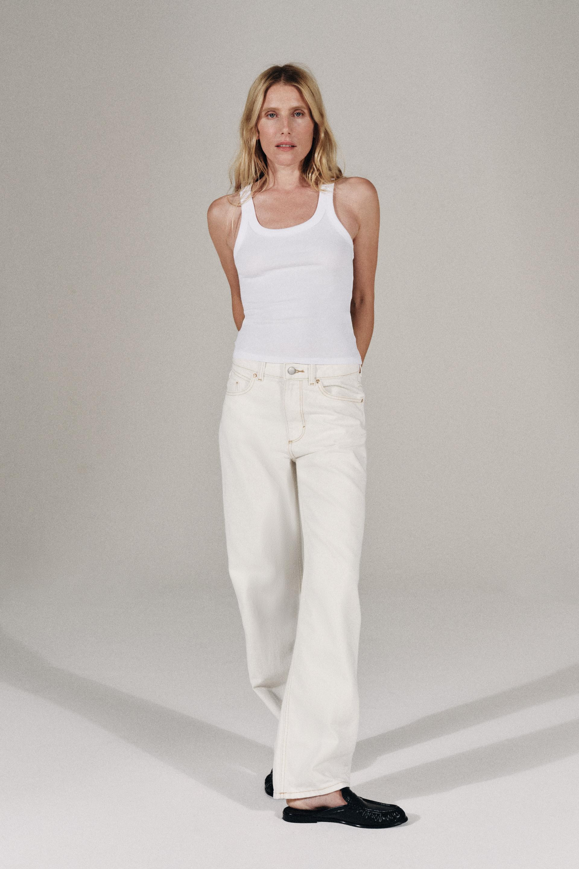 Zara - Ribbed Sleeveless Top - Women - Wine - Women | Zara US