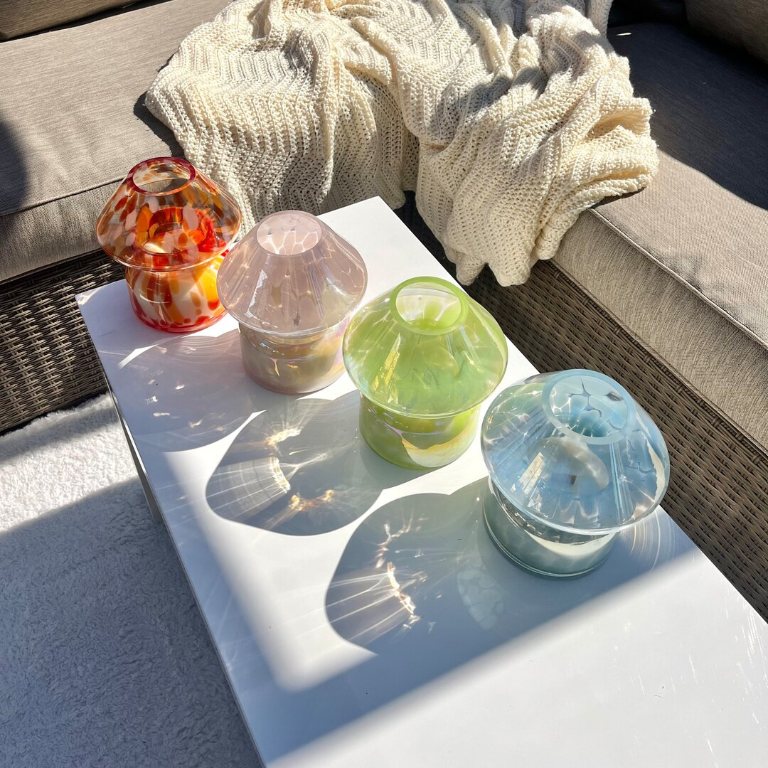 Mushroom Candle Lamp Gifts for Her Luxury Home Decor - Etsy | Etsy (US)