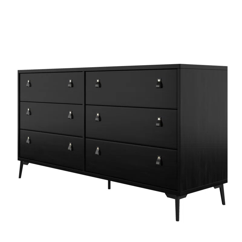 Zuma 6 Drawer 67" W Double Dresser | Wayfair Professional