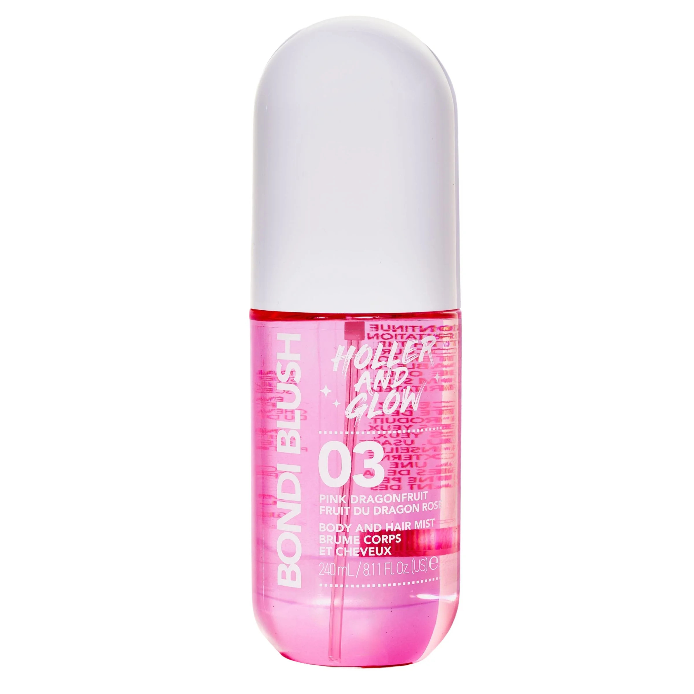 Holler and Glow Bondi Blush Pink Dragon Fruit Body & Hair Mist, 240ml/8.11 fl oz | Walmart (US)
