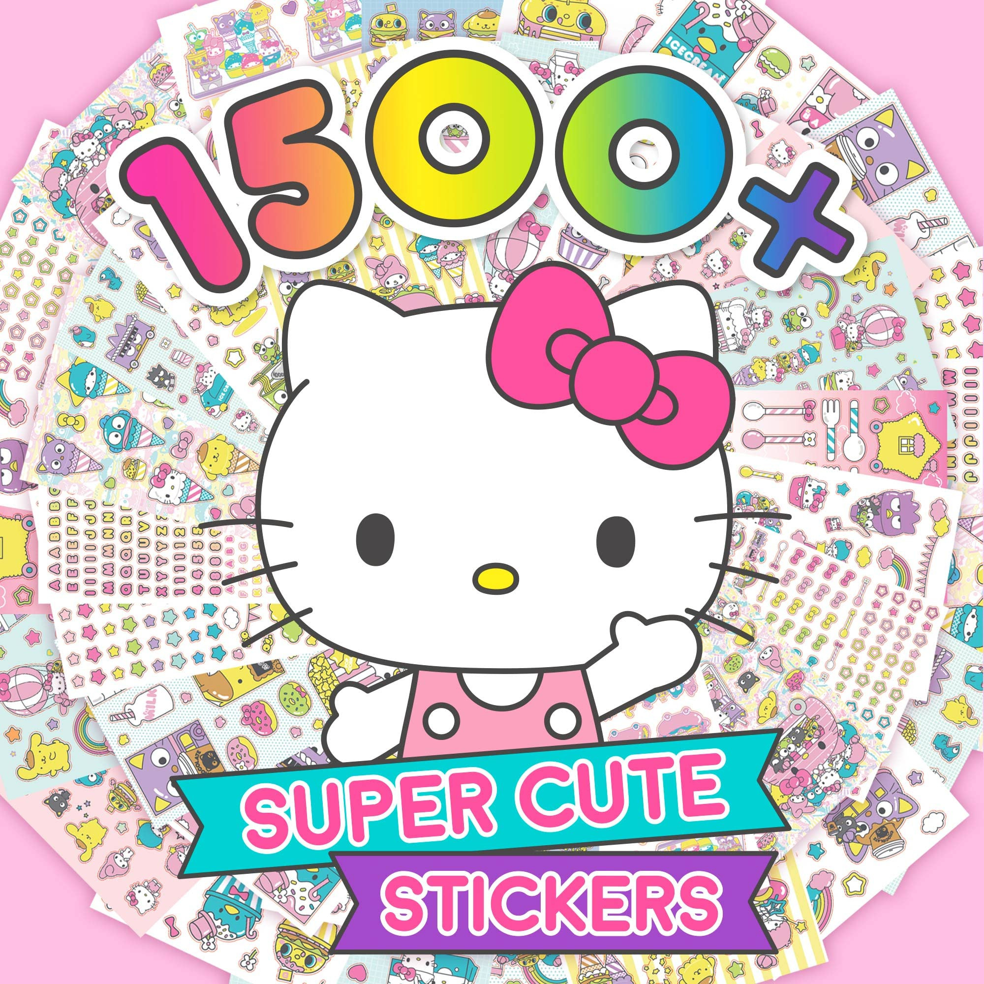 Sanrio Hello Kitty and Friends 1500+ Super Cute Kawaii Stickers, Hello Kitty Chococat My Melody K... | Amazon (US)