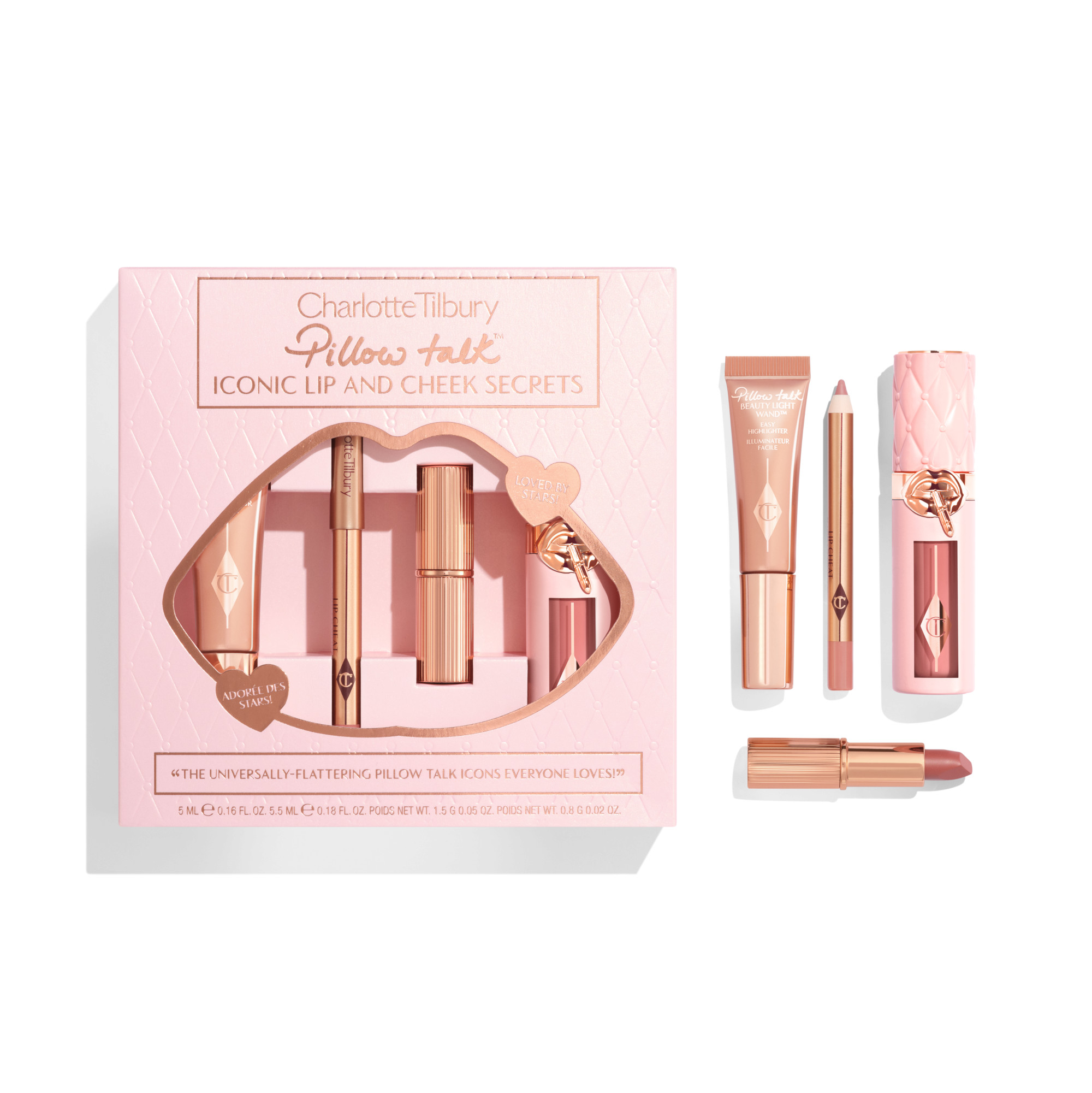 Pillow Talk Iconic Lip & Cheek Secrets Makeup Gift Set | Charlotte Tilbury | Charlotte Tilbury (UK) 