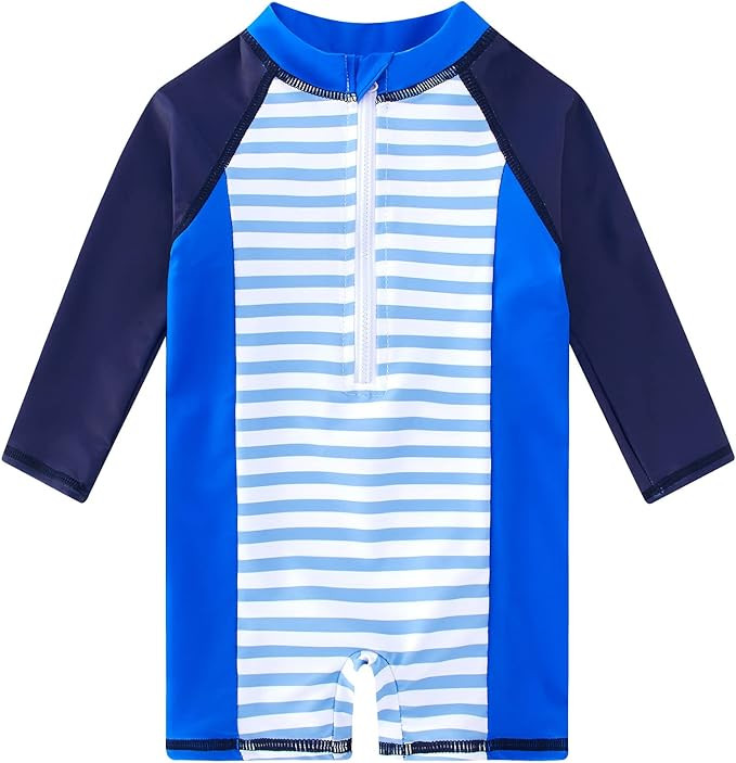 uideazone Baby Toddler Boys Girls Zipper Rash Guard Swimsuit UPF 50+ One Piece Beach Swimwear Bat... | Amazon (US)