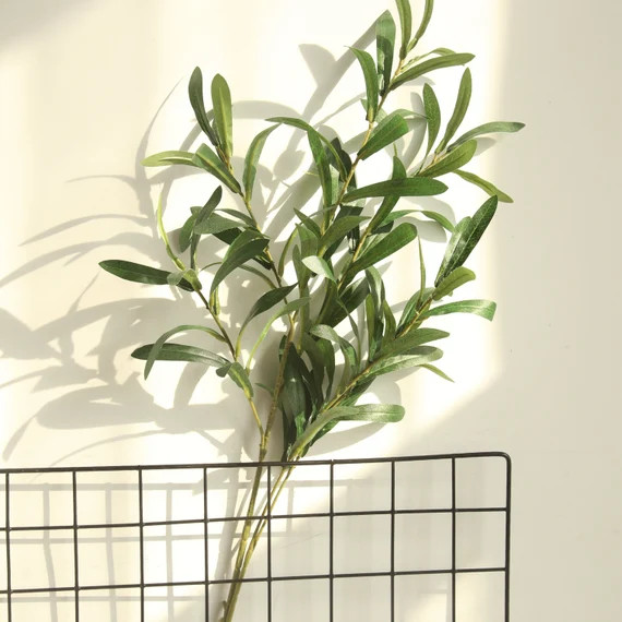 Large Artificial Olive Branches With Leaves 37'' Tall | Etsy | Etsy (US)