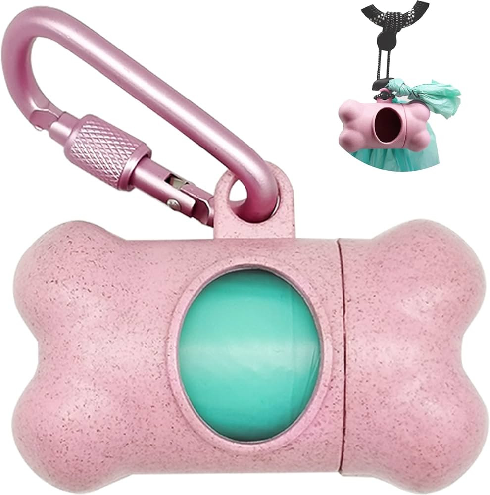 Dog Poop Pickup Bags Holder Dispenser with 1 Roll Random Color Leak-proof Scented Doggy Waste Bag... | Amazon (US)